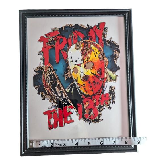 Friday The 13th Wall Art Home Decor Game Room Office Brand New Frame Included - Picture 2 of 9
